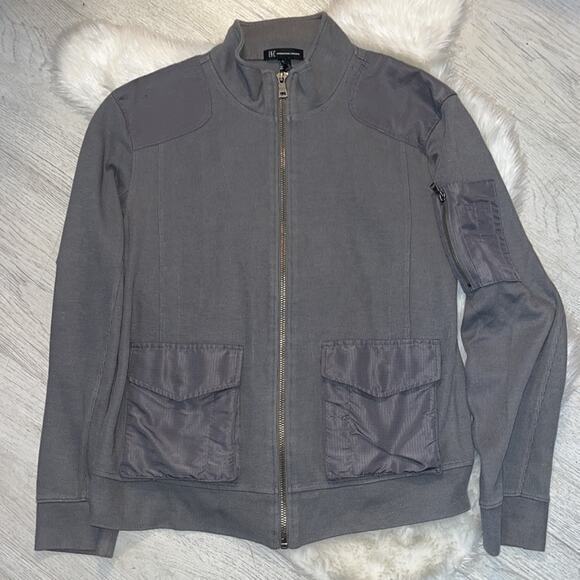 INC INTERNATIONAL CONCEPTS Mens Green Zip Up Jacket Sz L - Picture 1 of 6